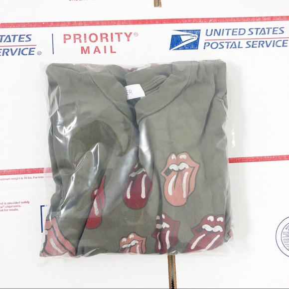 Daydreamer Rolling Stones Spiral Tongue Tee - Picture 12 of 12